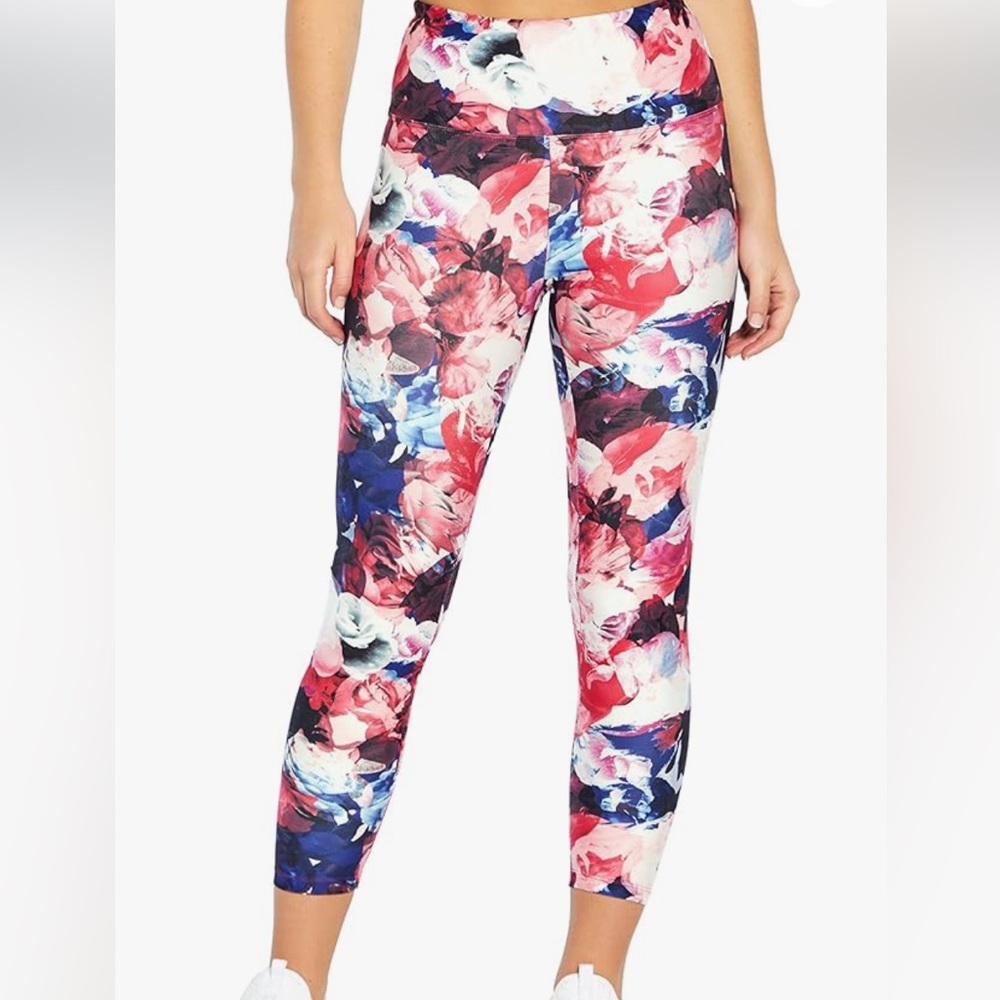 BALLY Total Fitness Floral Capri Leggings Size XS NWOT